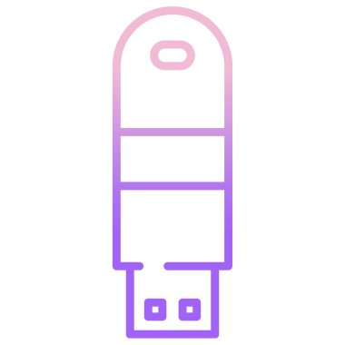 USB sürücüsü. Web simgesi basit illüstrasyon