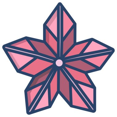 çiçek web simgesi, vektör illüstrasyonu 