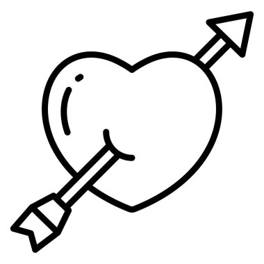 Kalp. Web simgesi basit illüstrasyon