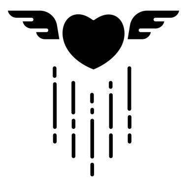 Kalp. Web simgesi basit tasarım