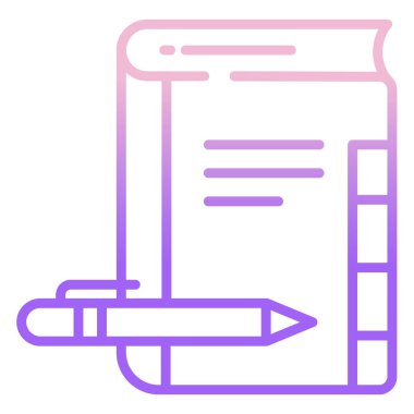 Kitap. Web simgesi basit illüstrasyon