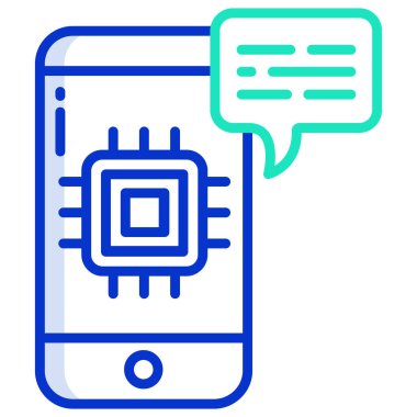 Cep telefonu. Web simgesi basit illüstrasyon