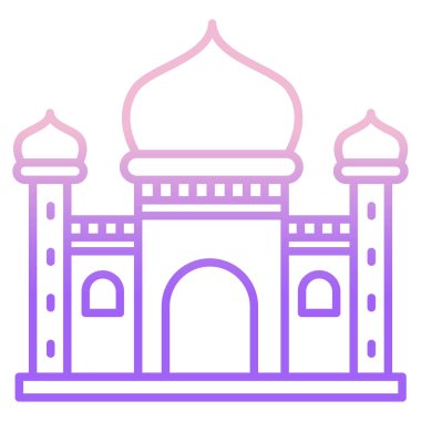 Cami. Web simgesi basit illüstrasyon