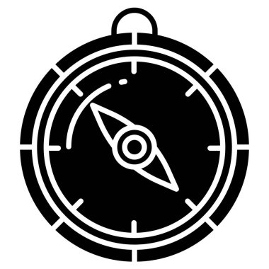 Pusula. Web simgesi basit illüstrasyon 