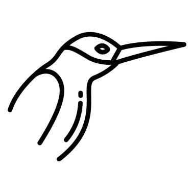 Kuş. Web simgesi basit illüstrasyon