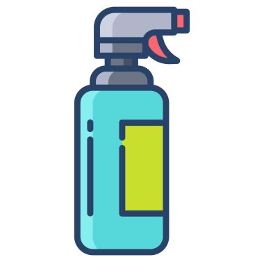 Sprey şişe ikonu. Web için basit vektör simgesi