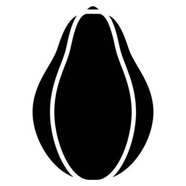 Avokado. Web simgesi basit illüstrasyon