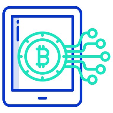 Tablet basit simgesi, vektör çizim