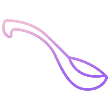 Kaşık. Web simgesi vektör illüstrasyonu