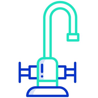 Musluk simgesi. özet vektör illüstrasyon sembolü 