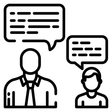 Beyaz arkaplanda basit vektör simgesinden bahset