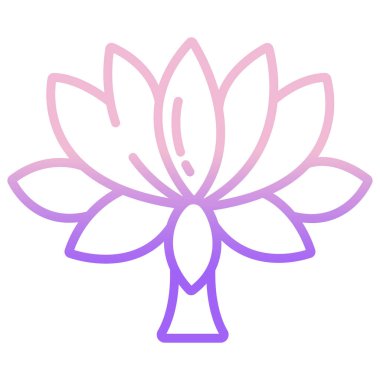 Çiçek. Web simgesi basit illüstrasyon