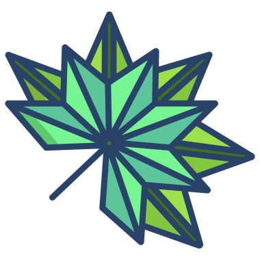 Yaprak simgesi, vektör illüstrasyonu 