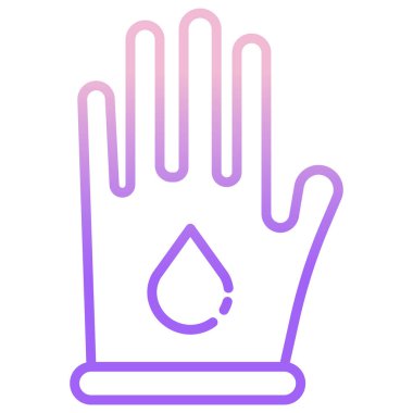 Eldiven. Web simgesi basit illüstrasyon 