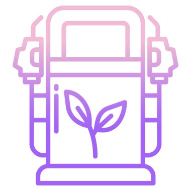 Yakıt Simgesi Vektörü. Basit düz sembol