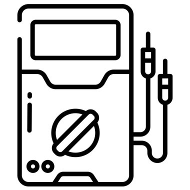 beyaz arkaplan üzerinde basit vektör simgesi test ediliyor