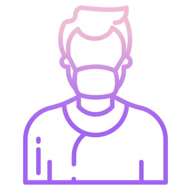 Doktor. Web simgesi basit illüstrasyon