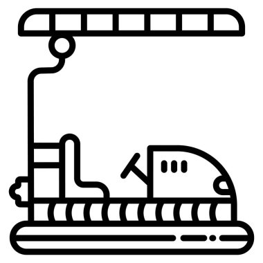 araba web simgesi, vektör illüstrasyonu 