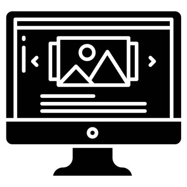 Web simgesi basit vektör illüstrasyonu