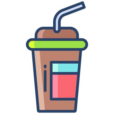 Milkshake vektör resimleme arkaplanı 