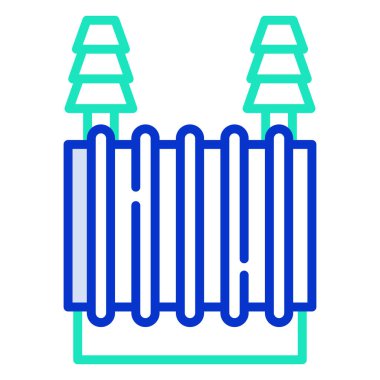 Transformer ağ simgesi basit vektör illüstrasyonu