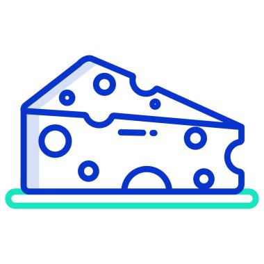 Peynir. Web simgesi basit illüstrasyon