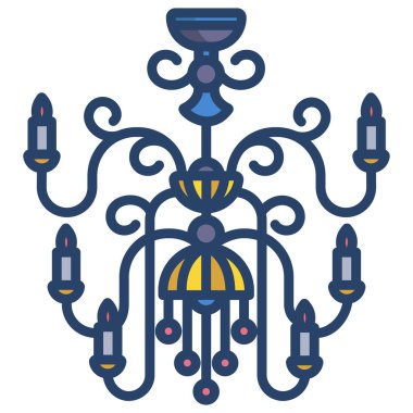 Avize. Web simgesi basit illüstrasyon