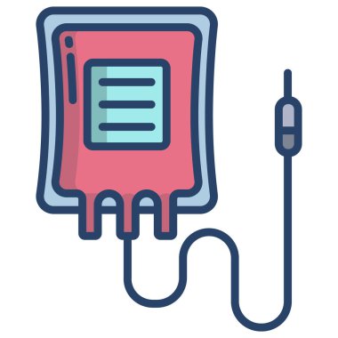 - Kan. Web simgesi basit illüstrasyon