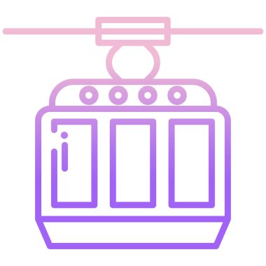 Kablolu Araç web vektör simgesi