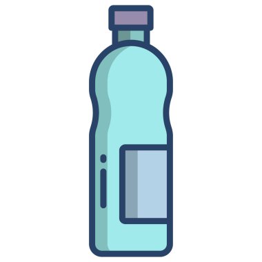 su şişesi simge vektör çizim