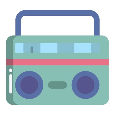 Müzik seti. Web simgesi basit tasarım