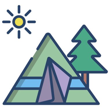 Kamp Çadırı. Web simgesi