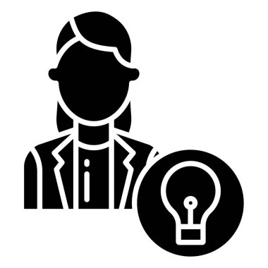 Fikir simgesi vektör illüstrasyonu