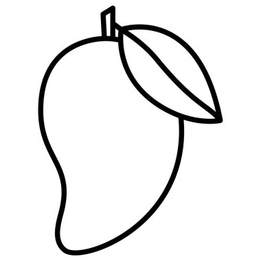 mango web simgesi vektör illüstrasyonu 