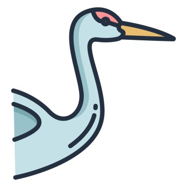 Web simgesi, vektör çizim vinç 