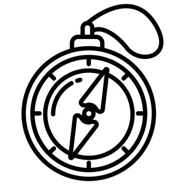 Pusula. Web simgesi basit illüstrasyon 