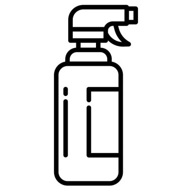 Sprey şişe ikonu. Web için basit vektör simgesi