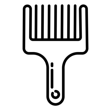 Fırça simgesi vektör illüstrasyonu