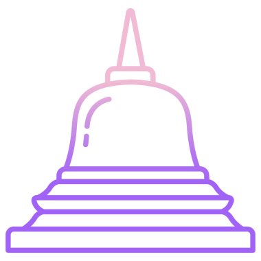 Basit vektör simgesi, Borobudur illüstrasyonu
