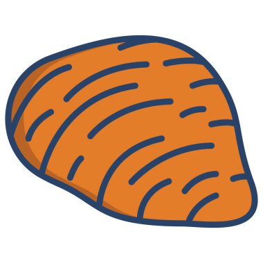 Basit vektör simgesi, Sfogliatelle illüstrasyonu