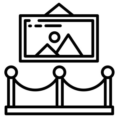 Basit vektör simgesi, resim çizimi 