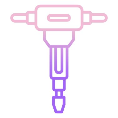 Çekiç simgesi, vektör çizimi