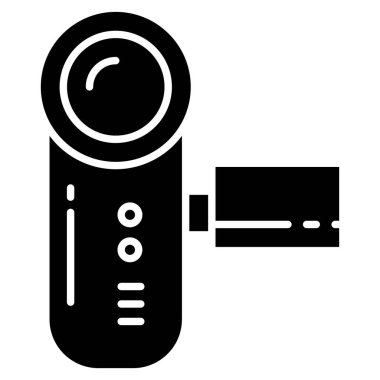 kamera web simgesi, vektör illüstrasyonu 