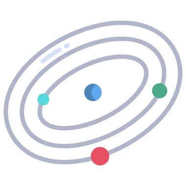 Gezegen. Web simgesi basit illüstrasyon