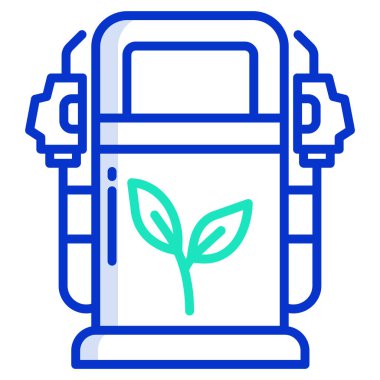 Yakıt Simgesi Vektörü. Basit düz sembol