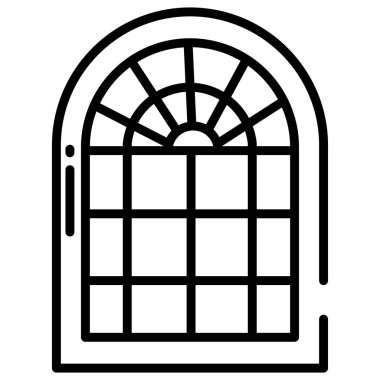 Pencere. Web simgesi basit illüstrasyon