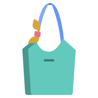 El çantası simgesini, basit vektör çizim