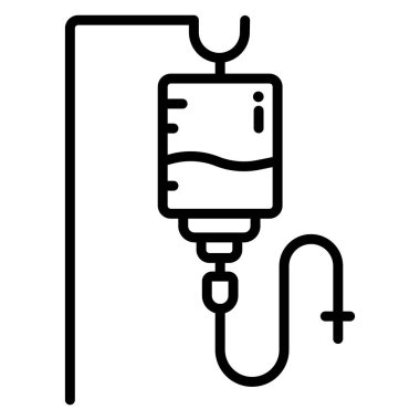 Sağlık hizmetleri ve tıbbi tema için kan nakli ikonu tasarımı