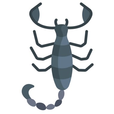 Basit vektör simgesi, Scorpion illüstrasyonu