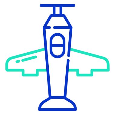 uçak web simgesi, vektör illüstrasyonu 